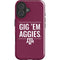 Texas A&M University Gig Em Aggies iPhone 16 Plus Impact Case